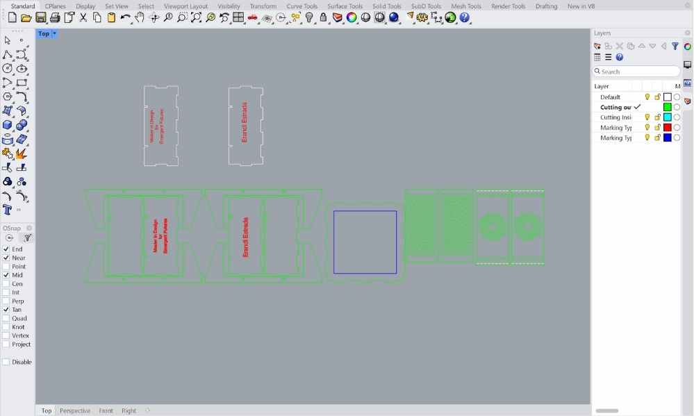 Laser cutting process