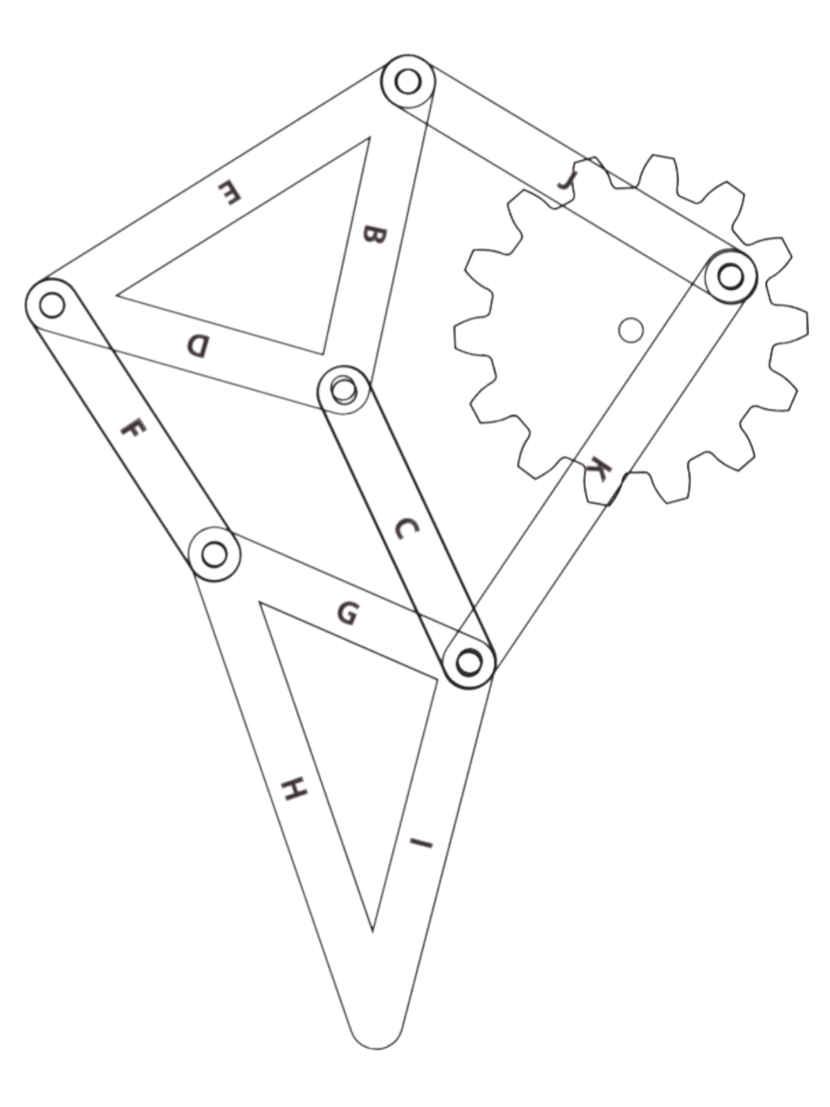 Leg mechanism detail